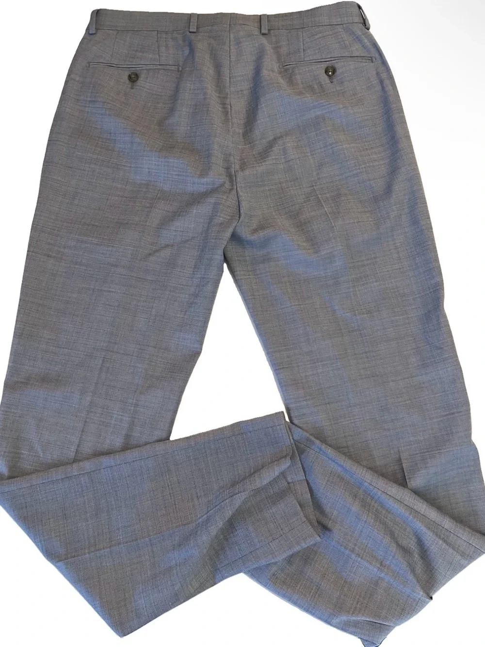 Calvin Klein x Slim Fit Dress Pants 33W Inseam 32 Blue Wool Blend Modern Formal